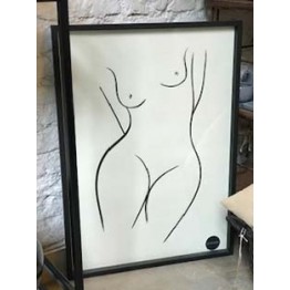 Obra n°3 - El desnudo (marco negro)