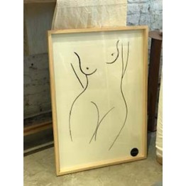 Obra n°3 - El desnudo (marco madera)