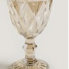 Set x 6 Copas de vidrio - Rombos champagne